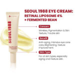 KSECRET SEOUL 1988 Eye Cream: Retinal Liposome 4% + Fermented Bean 30ml