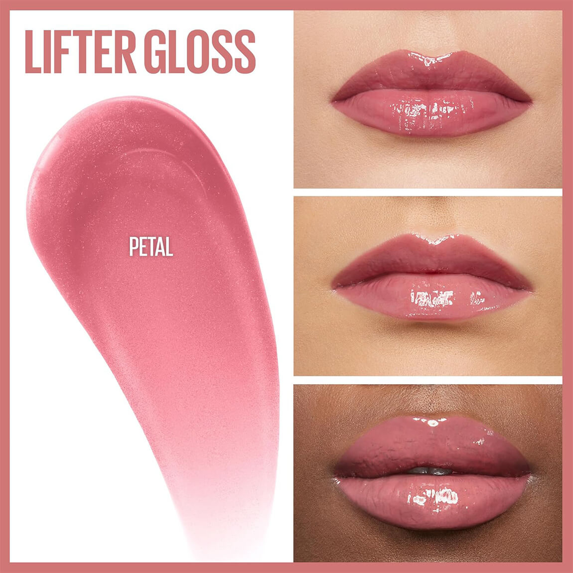 thumbnail image 2 of Maybelline Lifter Gloss – Hydrating Lip Gloss With Hyaluronic Acid, Shade ICE, 0.18oz, New In Box 2 of 5